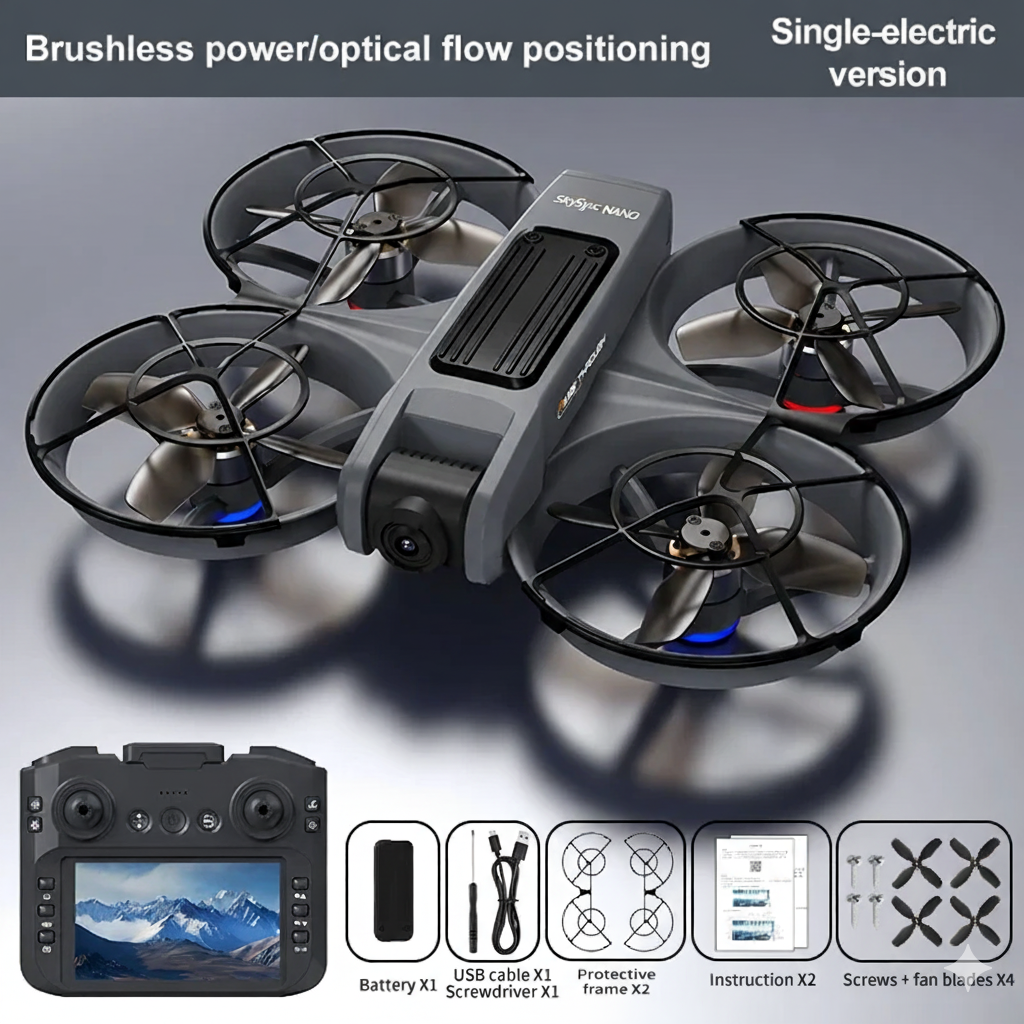 New X226 Drone 4K Profession HD Wide Angle Camera Wifi FPV RC Dron Height Keep Helicopter Large Screen Foldable Quadcopter Toys