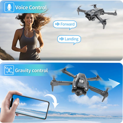 SkySync Plus Drone with 4K HD Dual Camera for Adults/Kids