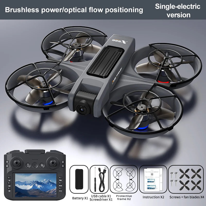 New X226 Drone 4K Profession HD Wide Angle Camera Wifi FPV RC Dron Height Keep Helicopter Large Screen Foldable Quadcopter Toys